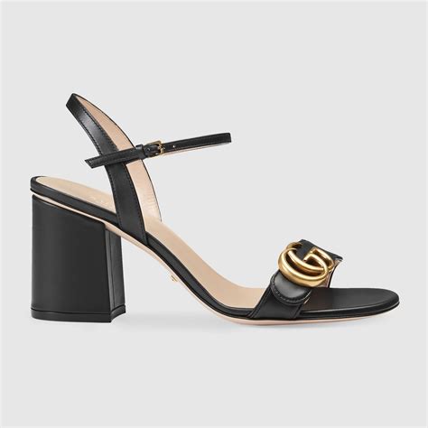 gucci leather sandals heels.